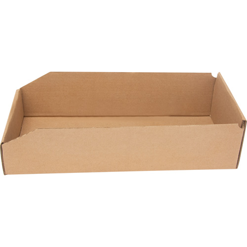 Boîtes profondes en carton ondul&eacute;, 7-3/4" la x 17-1/4" p x 4-1/2" h, Beige Nuna Depot Inc.