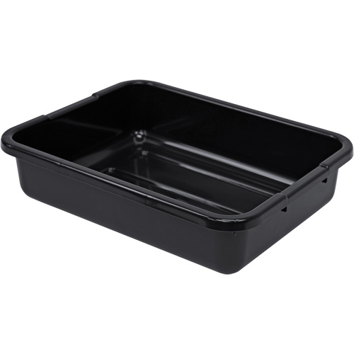 Bac d'entreposage tout usage &agrave; fond rainur&eacute;, 5" ha x 15" p x 21" lo, Plastique, Noir Nuna Depot Inc.