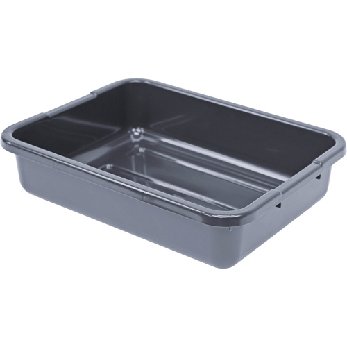 Bac d'entreposage tout usage &agrave; fond rainur&eacute;, 5" ha x 15" p x 21" lo, Plastique, Gris Nuna Depot Inc.