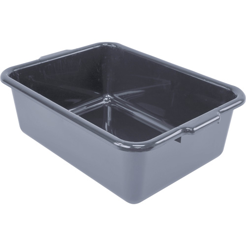 Bac d'entreposage tout usage &agrave; fond plat, 7" ha x 15" p x 21" lo, Plastique, Gris Nuna Depot Inc.