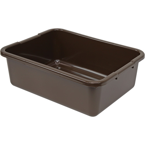 All-Purpose Ribbed-Bottom Storage Tub, 7" H x 15" D x 21" L, Plastic, Brown Nuna Depot Inc.