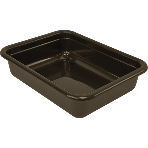 Bac d'entreposage tout usage &agrave; fond plat, 5" ha x 17" p x 22" lo, Plastique, Brun Nuna Depot Inc.