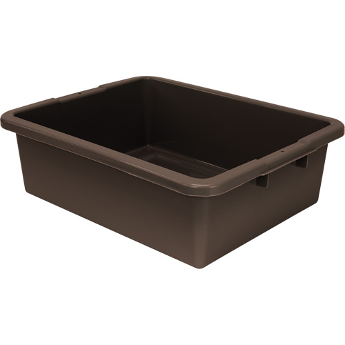 Bac d'entreposage tout usage &agrave; fond rainur&eacute;, 7" ha x 17" p x 22" lo, Plastique, Brun Nuna Depot Inc.