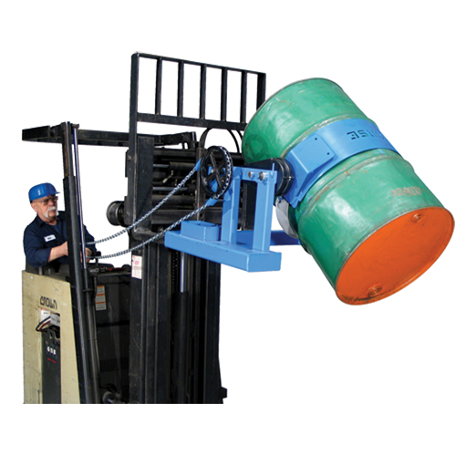 Fork Mounted Drum Lifters, 55 US gal. (45 Imperial Gal.) Drum Size, 2000 lbs./907 kg. Cap. Nuna Depot Inc.