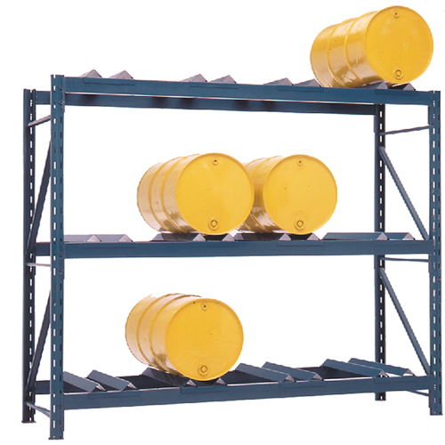 Drum Storage Racks, 12 Drums, 112" W x 36" D x 96" H Nuna Depot Inc.