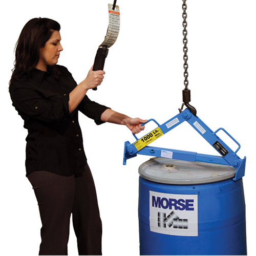 Drum Lifter, 30 - 85 US Gal. (25 - 70 Imperial Gal.), 1000 lbs./454 kg. Cap. Nuna Depot Inc.