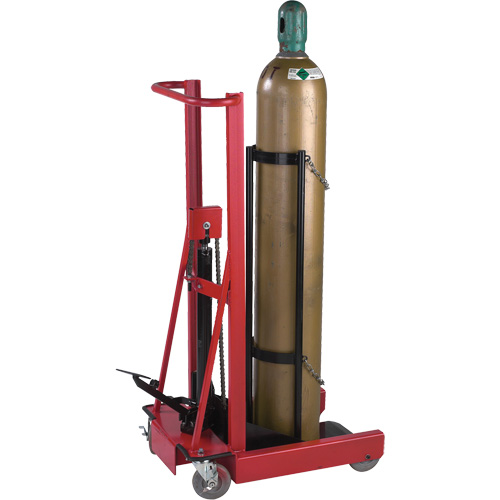 &eacute;l&eacute;vateur hydraulique pour cylindre, Roues Caoutchouc, Base de 12" la x 20" lo, 300 lb Nuna Depot Inc.