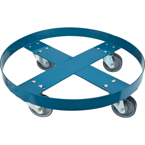 Drum Dolly, Steel, 1000 lbs. Capacity, 24" Diameter, Polyurethane Casters Nuna Depot Inc.