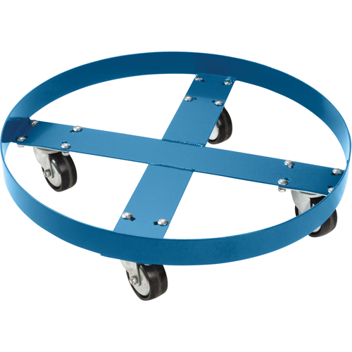 Chariot pour baril, Acier, Capacit&eacute;e 750 lb, Diam&egrave;tre 24", Roue en Polyol&eacute;fine Nuna Depot Inc.