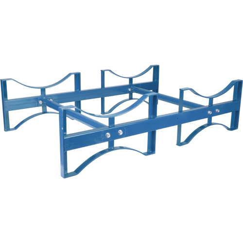 Drum Stacking Rack, 2 Drums, 1600 lbs. Capacity, 45-1/2" W x 30" D x 12-1/2" H Nuna Depot Inc.