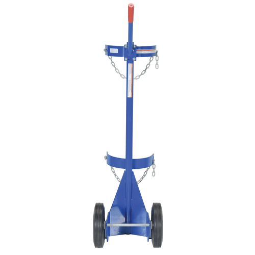 Gas Cylinder Cart, Rubber Wheels, 12" W x 15-1/2" L Base, 500 lbs. Nuna Depot Inc.