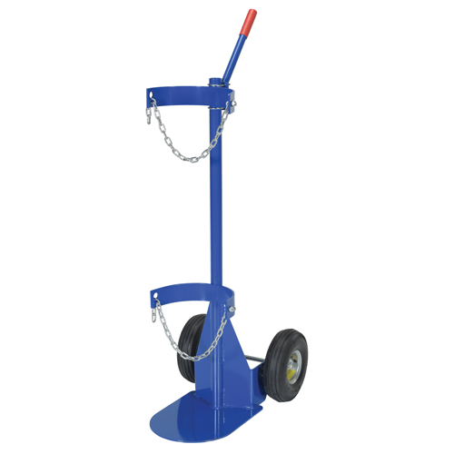 Gas Cylinder Cart, Pneumatic Wheels, 12" W x 15-1/2" L Base, 500 lbs. Nuna Depot Inc.