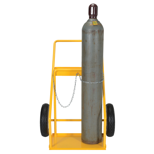 Gas Cylinder Cart, Rubber Wheels, 22" W x 14-1/8" L Base, 250 lbs. Nuna Depot Inc.