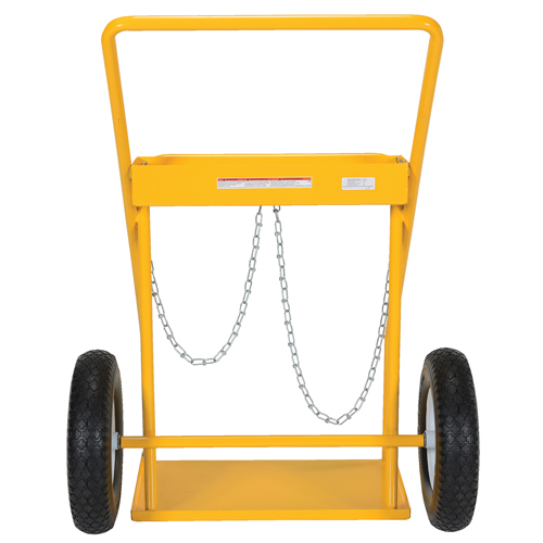 Gas Cylinder Cart, Rubber Wheels, 22" W x 14-1/8" L Base, 250 lbs. Nuna Depot Inc.