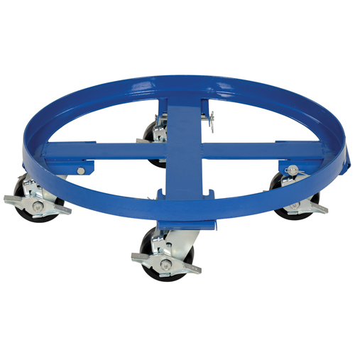 Heavy Duty Drum Dolly, Steel, 2000 lbs. Capacity, 24-1/8" Diameter, Phenolic Casters Nuna Depot Inc.