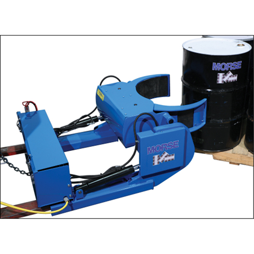 Manipulateur de baril mont&eacute; sur fourches Grip+Go &agrave; prise motoris&eacute;e, Baril de 15 - 55 gal. US (12,5 - 45 gal. imp.), Capacit&eacute; 1500 lb/680 kg Nuna Depot Inc.