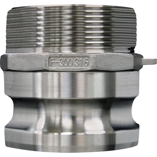 Cam & Groove Coupling, Stainless Steel, Type F, 3/4", Male NPT, 250 PSI Nuna Depot Inc.