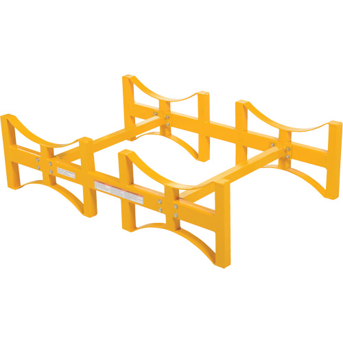 Porte-barils empilable en acier, 2 barils, Capacit&eacute; de 1600 lb, 45-1/2" la x 29-7/8" p x 12-3/4" h Nuna Depot Inc.