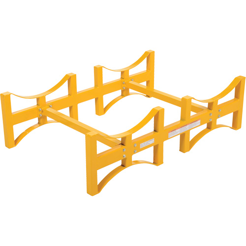 Porte-barils empilable en acier, 2 barils, Capacit&eacute; de 1600 lb, 45-1/2" la x 29-7/8" p x 12-3/4" h Nuna Depot Inc.