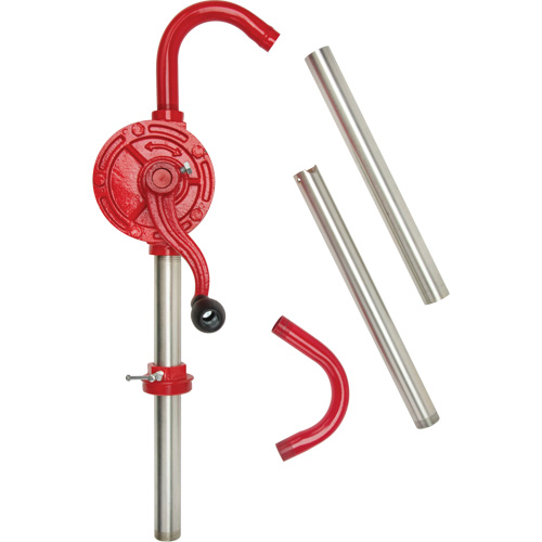Rotary Type Drum Pump, Cast Iron/Steel, Fits 30-55 Gal., 8 oz./Stroke Nuna Depot Inc.