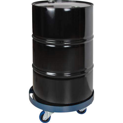 Drum Dolly, Steel, 1400 lbs. Capacity, 24" Diameter, Blue Elastic Casters Nuna Depot Inc.