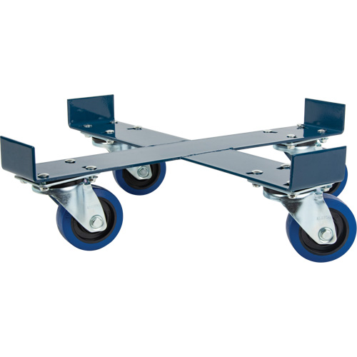 Drum Dolly, Steel, 1400 lbs. Capacity, 24" Diameter, Blue Elastic Casters Nuna Depot Inc.