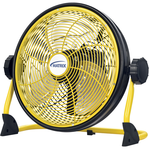 Ventilateur d'int&eacute;rieur/ext&eacute;rieur rechargeable avec port USB, Commercial, Variable vitesses, Diam&egrave;tre de 12" Nuna Depot Inc.