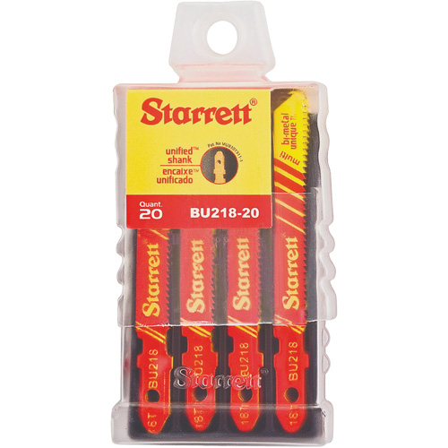 Lames pour scie sauteuse Unified Shank, Bim&eacute;tal, 2" lo, 18 dents par pouce Nuna Depot Inc.