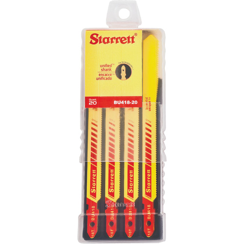 Lames pour scie sauteuse Unified Shank, Bim&eacute;tal, 4" lo, 18 dents par pouce Nuna Depot Inc.