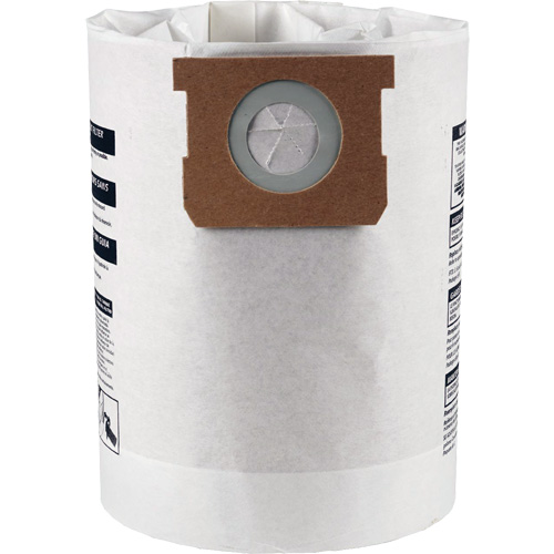 Sacs filtrants pour d&eacute;bris secs jetables de type F, 10 - 14 gal. US Nuna Depot Inc.