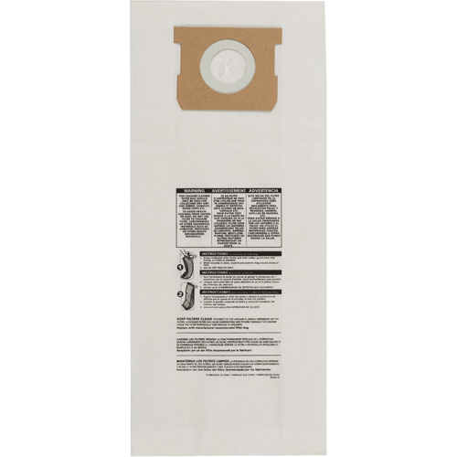 Type O Hang Up/Bulldog Vacuum Paper Bags, 5 US gal. Nuna Depot Inc.