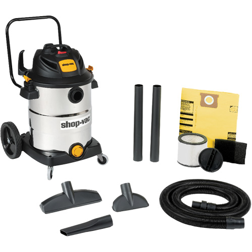 Stainless Steel Wet/Dry Shop Vacuum, 120 V, 16 gal. Capacity Nuna Depot Inc.