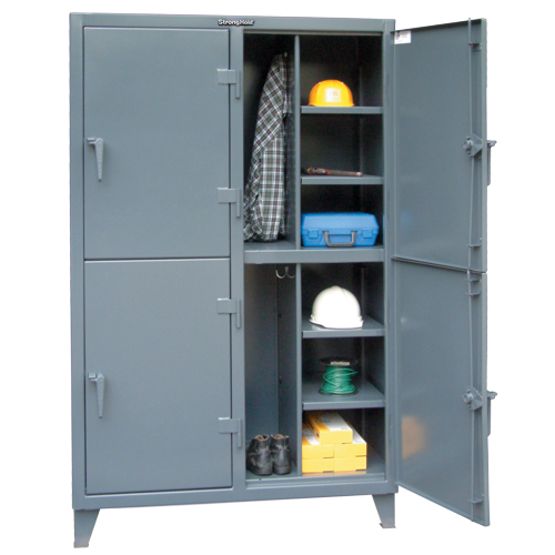 Heavy-Duty Locker, Steel, 8 Shelves, 72" H x 50" W x 24" D, Grey Nuna Depot Inc.