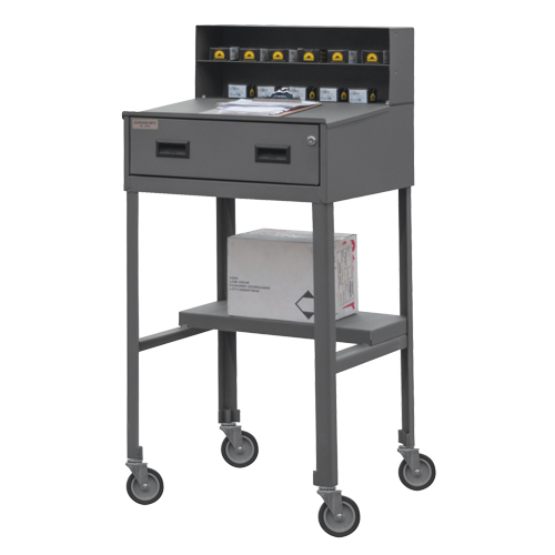 Shop Desk, 23" W x 20" D x 47-3/4" H, Grey Nuna Depot Inc.