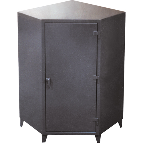 Corner Cabinets, Steel, 4 Shelves, 72" H x 48" W x 24" D, Grey Nuna Depot Inc.