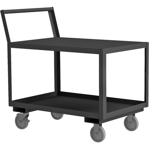 Chariot de service avec surface surbaiss&eacute;e, 2 niveaux, 30-1/4" la x 63" p x 37-1/2" h, 1200 lb Cap Nuna Depot Inc.