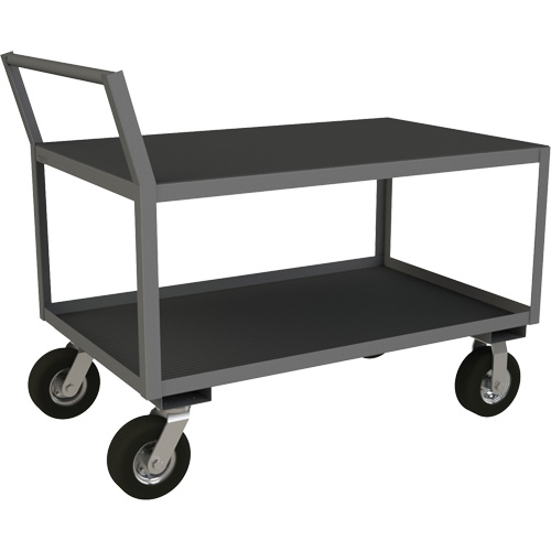 Low Profile Instrument Cart, 2 Tiers, 24-1/4" W x 51" D x 40-15/16" H, 1200 lbs. Cap. Nuna Depot Inc.