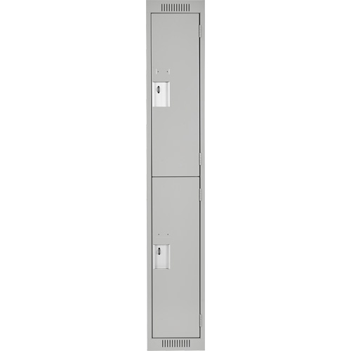 Casiers Clean Line, 2 niveaux, 12" x 18" x 72", Acier, Gris, Rivet (assembl&eacute;) Nuna Depot Inc.