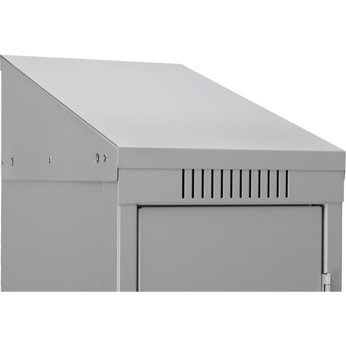 Clean Line Lockerette , 6 -tier, Bank of 4, 48" x 18" x 82", Steel, Beige, Rivet (Assembled) Nuna Depot Inc.
