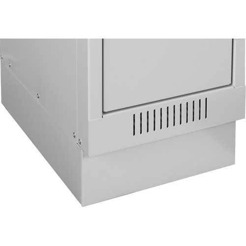 Clean Line Lockerette , 6 -tier, Bank of 4, 48" x 18" x 82", Steel, Beige, Rivet (Assembled) Nuna Depot Inc.