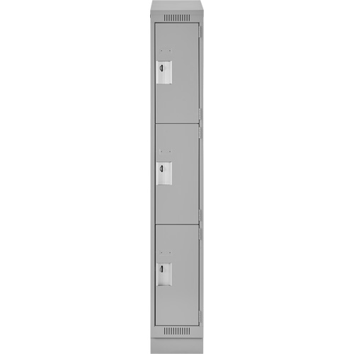 Casiers Clean Line, 3 niveaux, 12" x 18" x 82", Acier, Gris, Rivet (assembl&eacute;) Nuna Depot Inc.