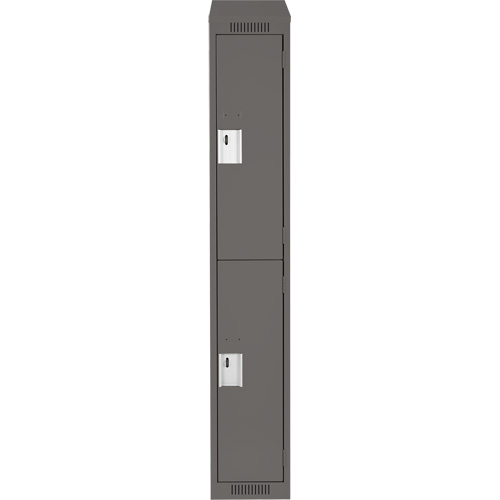 Casiers Clean Line, 2 niveaux, 12" x 18" x 78", Acier, Charbon, Rivet (assembl&eacute;) Nuna Depot Inc.