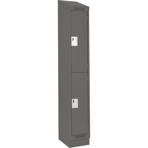 Casiers Clean Line, 2 niveaux, 12" x 18" x 82", Acier, Charbon, Rivet (assembl&eacute;) Nuna Depot Inc.