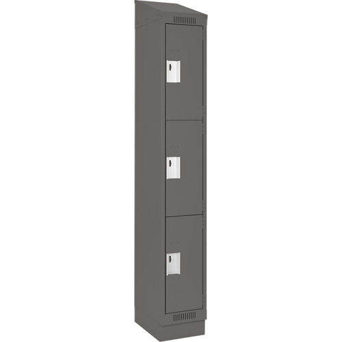 Casiers Clean Line, 3 niveaux, 12" x 18" x 82", Acier, Charbon, Rivet (assembl&eacute;) Nuna Depot Inc.