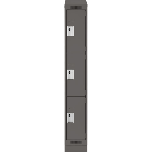 Casiers Clean Line, 3 niveaux, 12" x 18" x 82", Acier, Charbon, Rivet (assembl&eacute;) Nuna Depot Inc.