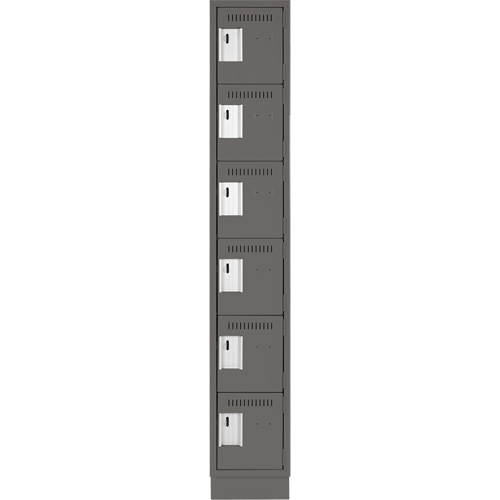Petits casiers Clean Line, 6 niveaux, 12" x 18" x 76", Acier, Charbon, Rivet (assembl&eacute;) Nuna Depot Inc.