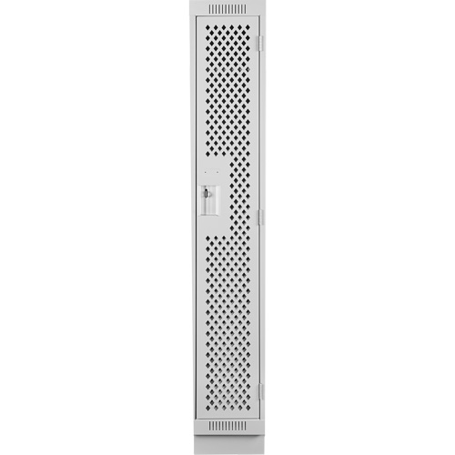 Clean Line Lockers, 12" x 12" x 76", Steel, Grey, Rivet (Assembled), Perforated Nuna Depot Inc.