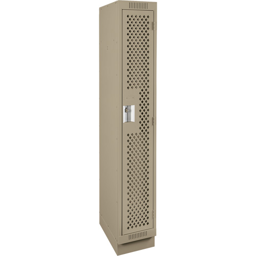 Casiers Clean Line, 12" x 12" x 76", Acier, Beige, Rivet (assembl&eacute;), Perfor&eacute; Nuna Depot Inc.