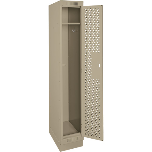 Casiers Clean Line, 12" x 12" x 76", Acier, Beige, Rivet (assembl&eacute;), Perfor&eacute; Nuna Depot Inc.