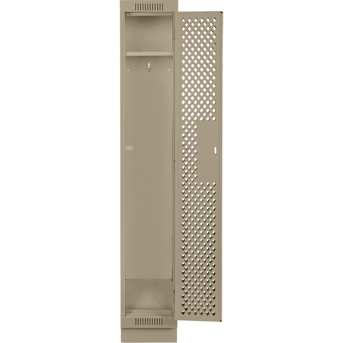 Casiers Clean Line, 12" x 12" x 76", Acier, Beige, Rivet (assembl&eacute;), Perfor&eacute; Nuna Depot Inc.